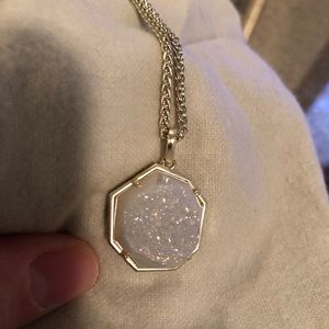 New Kendra Scott Lizzie necklace iridescent drusy